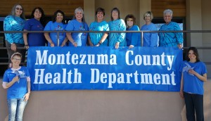 Montezuma County Health Department building awareness and showing support for families impacted by child abuse.